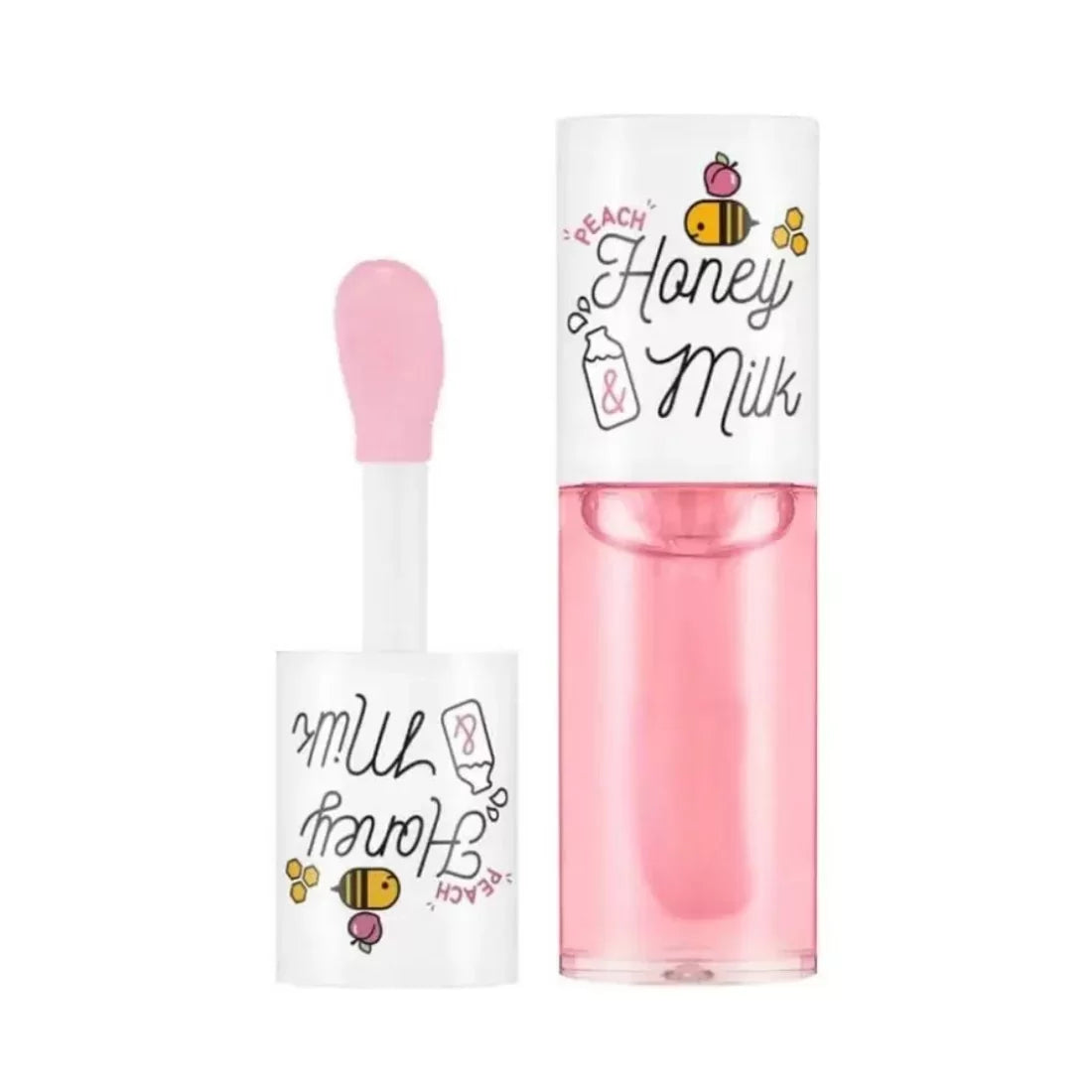 Honey & Milk Lip Oil مرطب الشفاه بالعسل (نكهة الخوخ) - Sondos Store