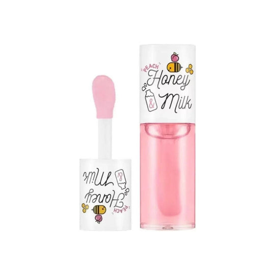 Honey & Milk Lip Oil  مرطب الشفاه بالعسل (نكهة الخوخ)