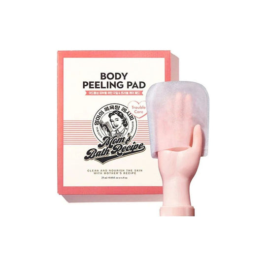 ليفة تقشير الجسم الكورية Mom's Bath Recipe Body Peeling Pad Trouble Care