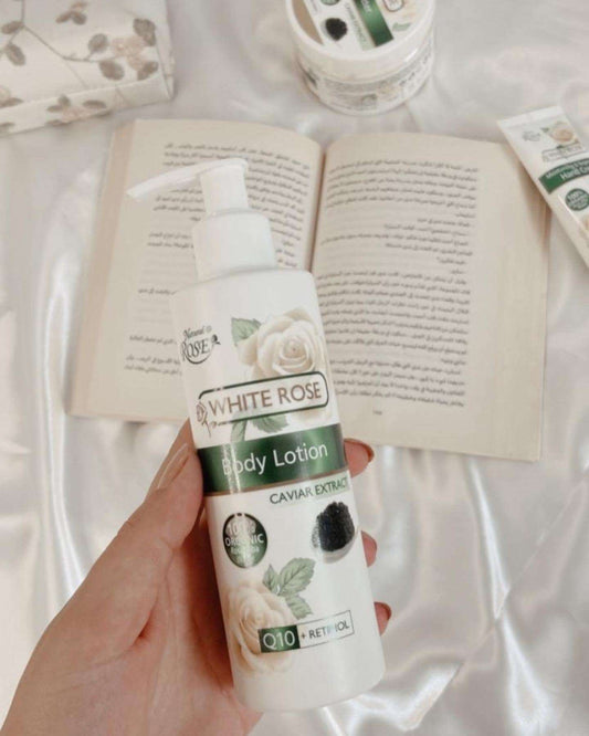 لوشن الجسم الوردة البيضاء والكافيار 200 مل - Sondos Store