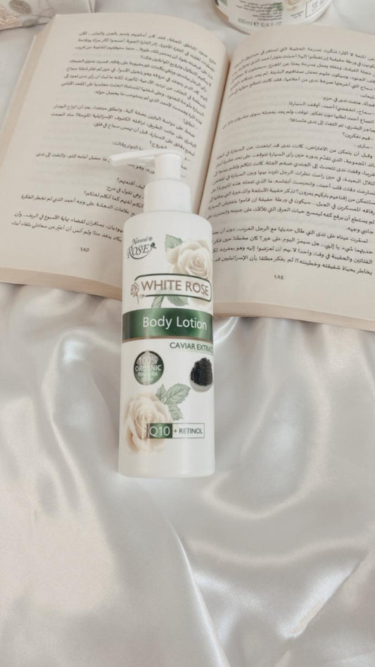 لوشن الجسم الوردة البيضاء والكافيار 200 مل - Sondos Store
